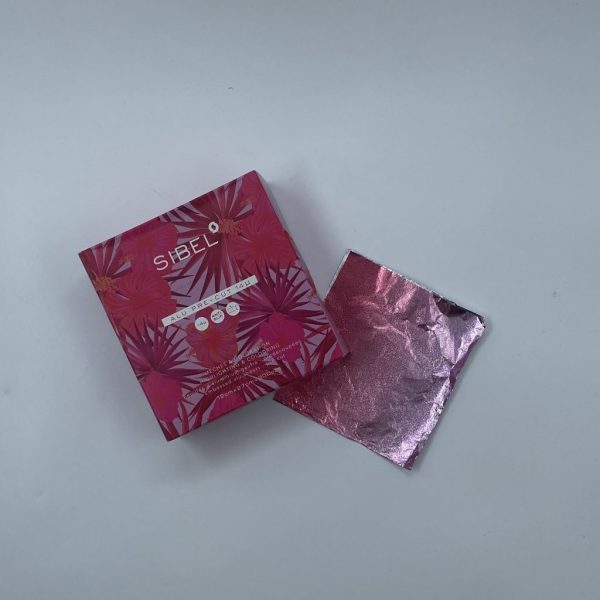 Sibel embossed pop up folio 12 x 27 cm, 14 micron Hibiscus