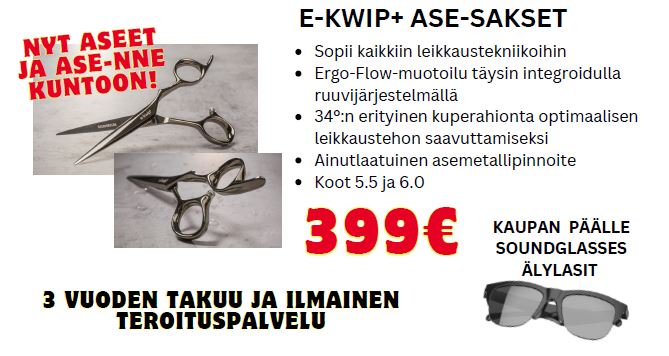 E-Kwip+ ASE leikkaussakset 5,5 tai 6,0 - Image 3