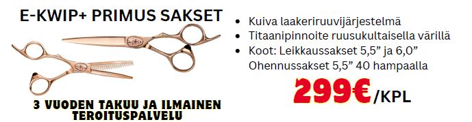 E-Kwip+ Primus Rosegold leikkaussakset tai muotoilusakset - Image 3